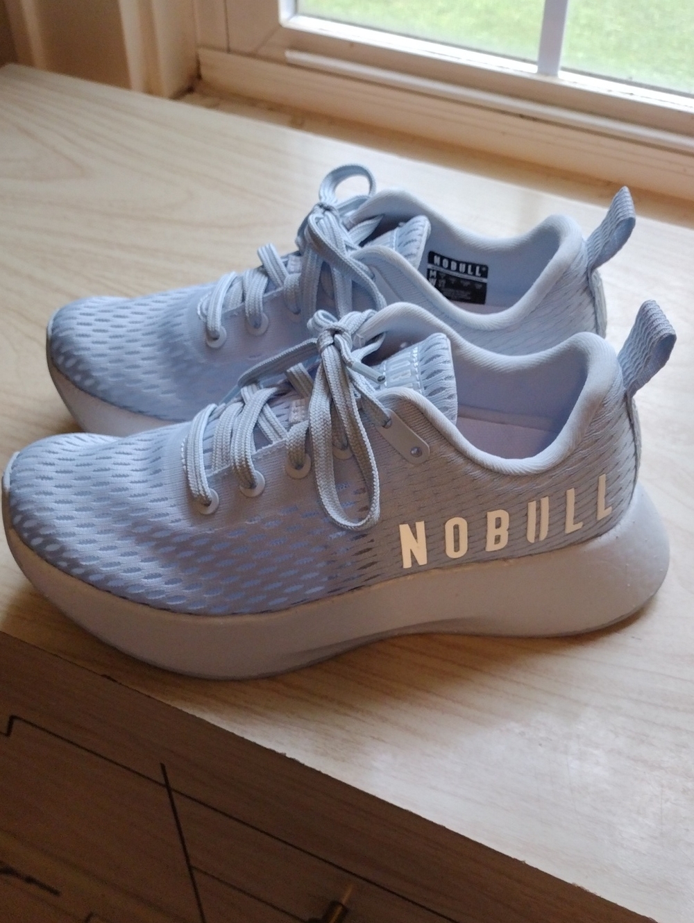 NOBULL Women's Journey Light Blue Mesh Training Sneakers Size 6.5